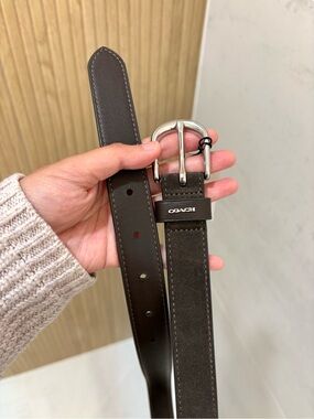 NWT Coach Leather Belt Size XS $128 Green brown Vintage Style